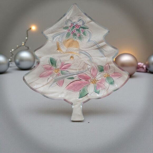 Savoir Vivre Holiday Japan Christmas Shaped Tree Server Cookie Candy Dish Decor - Picture 5 of 5